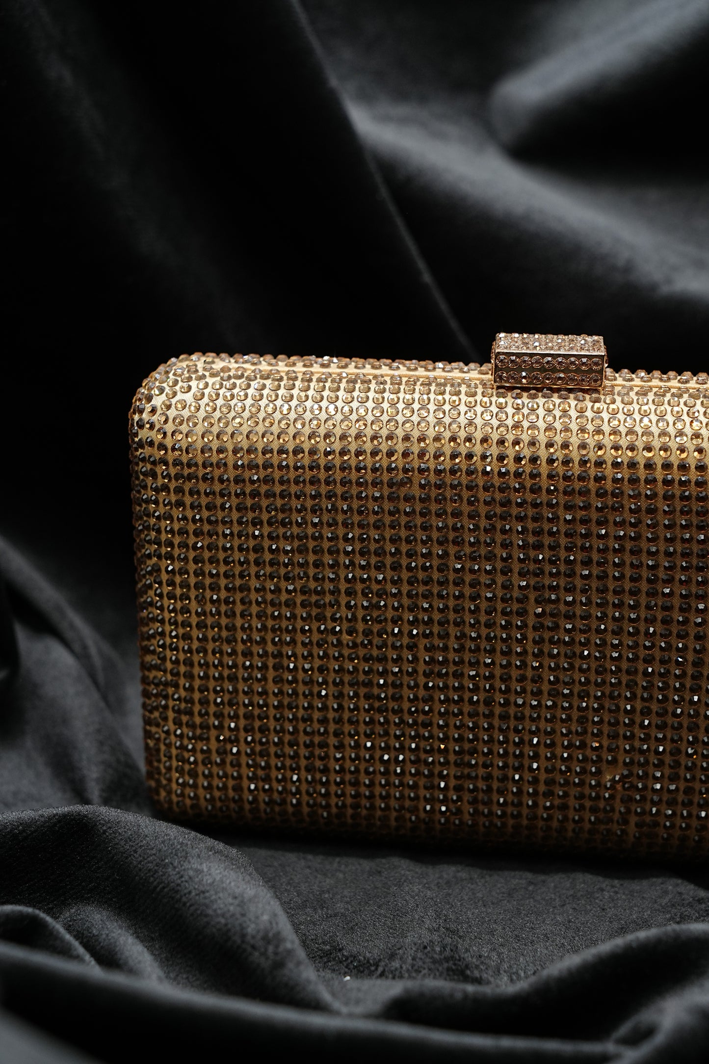 Sleek Gold Clutch