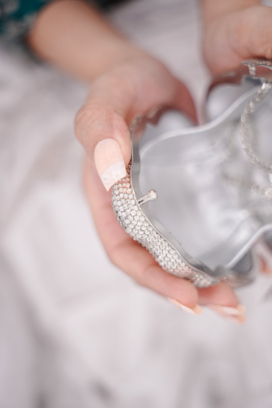 Mini Silver Sleek Clutch