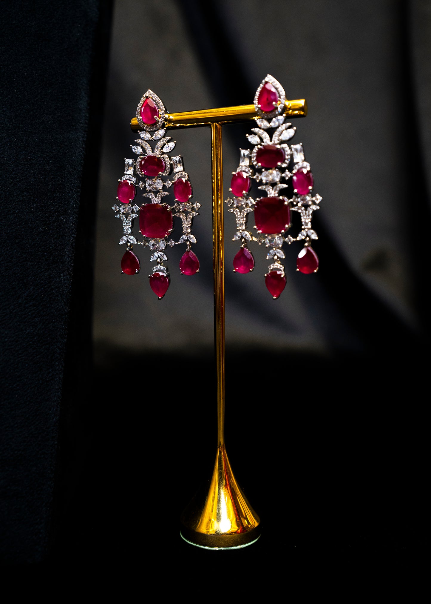 Ruby Geometric Choker