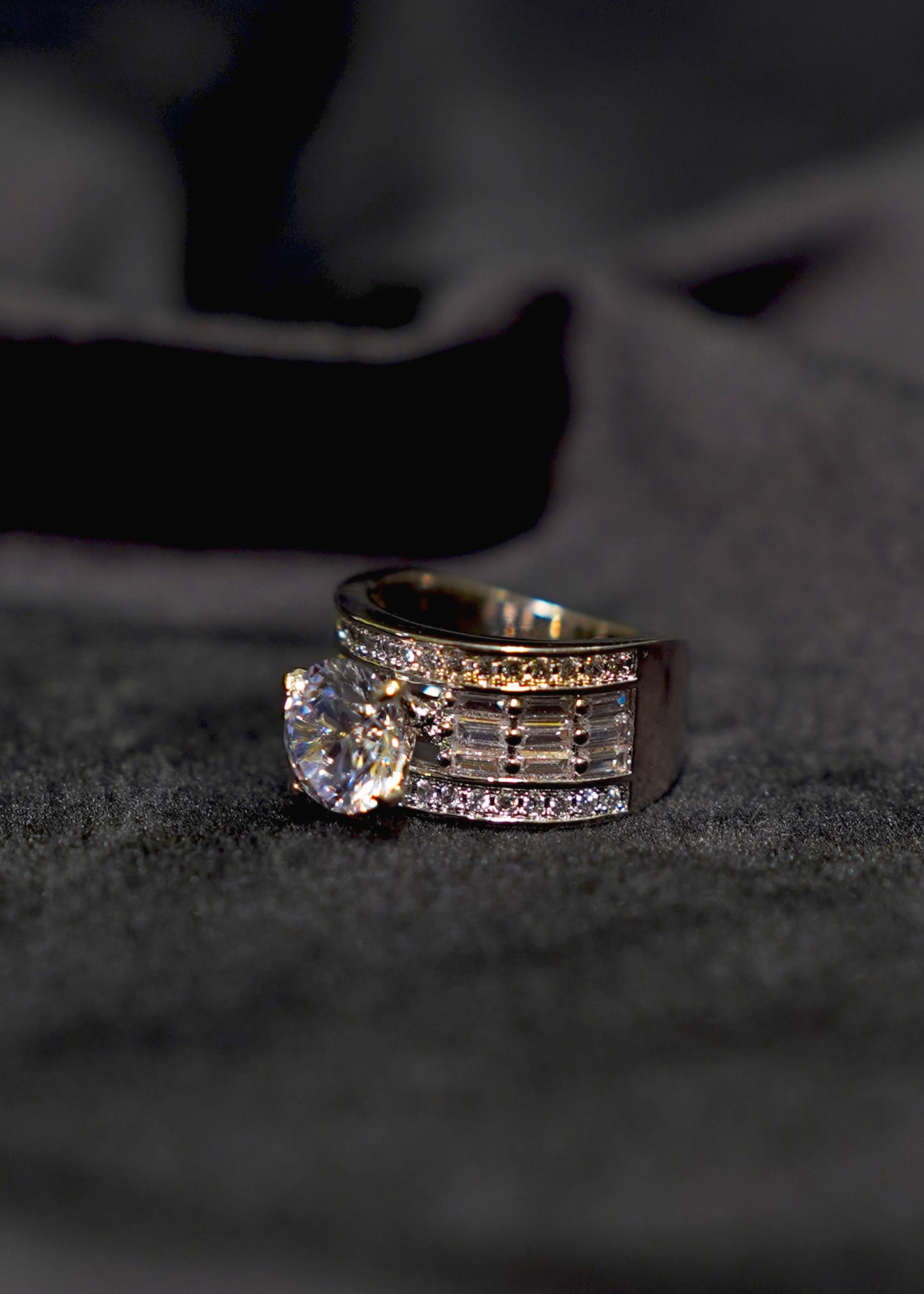 Solitaire Band Ring