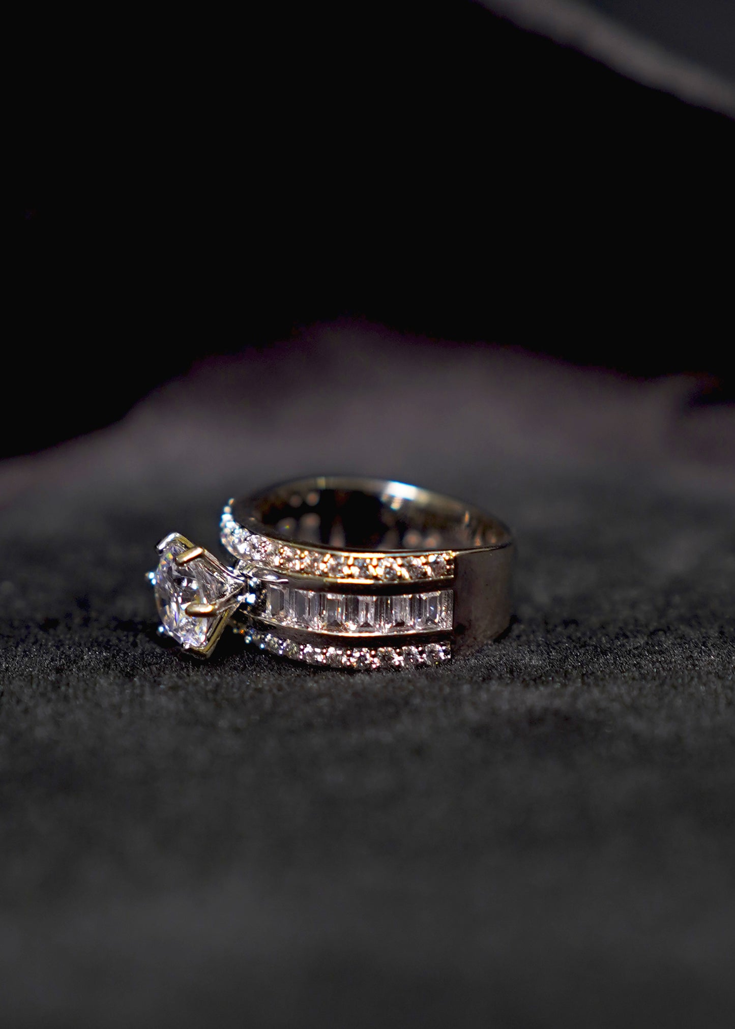 Solitaire Band Ring