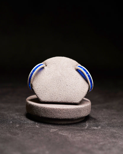 Sapphire Hoops