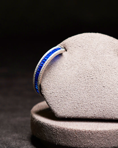 Sapphire Hoops
