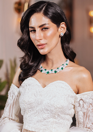 Hydro Emerald Bib Necklace