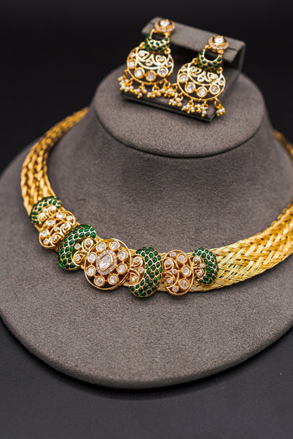 Turkish Knot Emerald Set