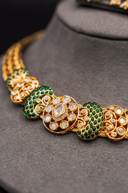 Turkish Knot Emerald Set