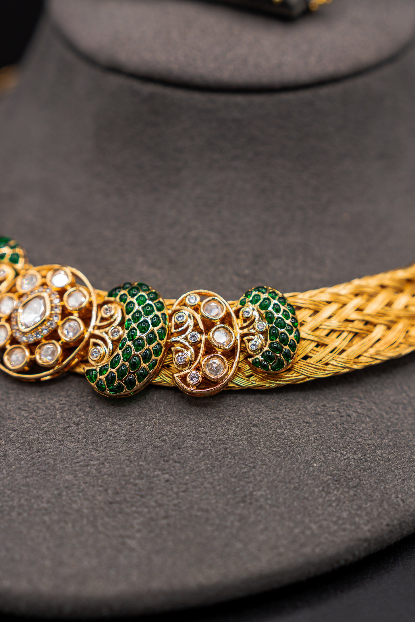 Turkish Knot Emerald Set