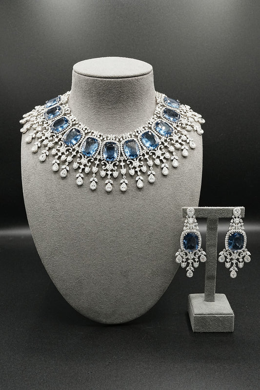 Tanzanite Oval Necklace Set