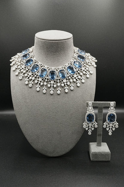 Tanzanite Oval Necklace Set