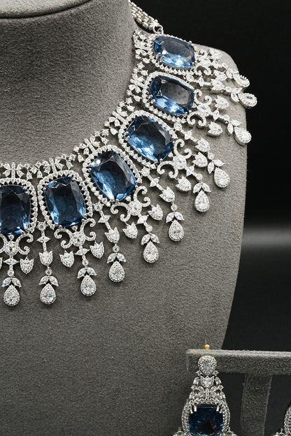 Tanzanite Oval Necklace Set