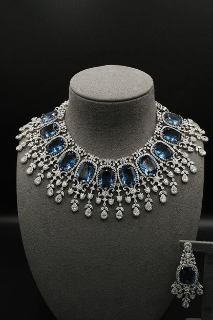 Tanzanite Oval Necklace Set