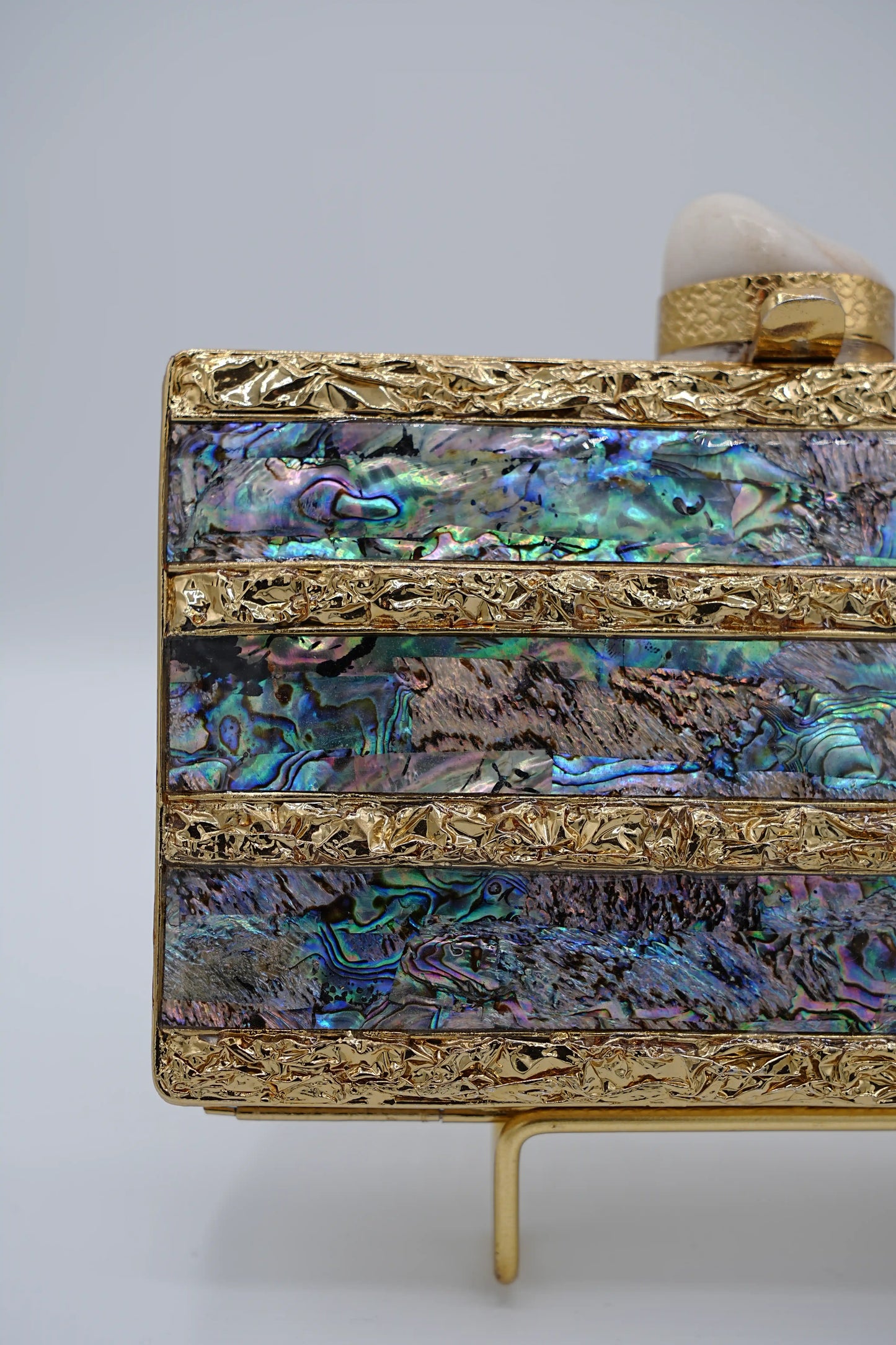 Iridescent Abalone Clutch