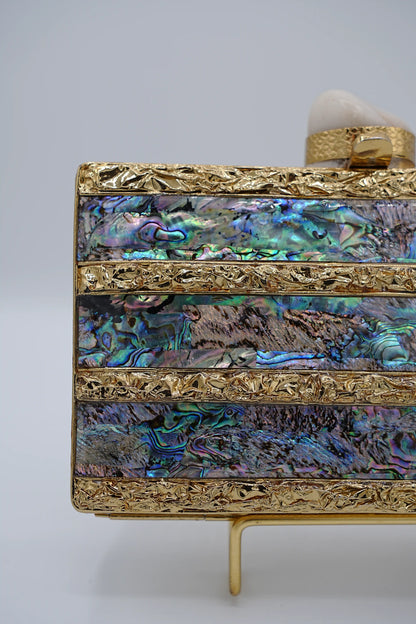 Iridescent Abalone Clutch
