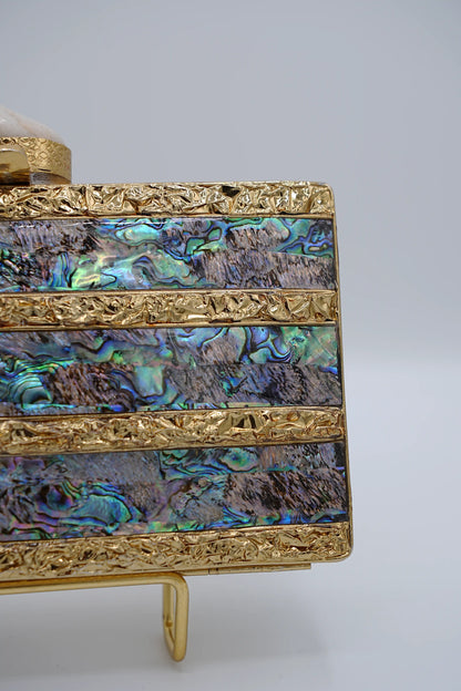 Iridescent Abalone Clutch