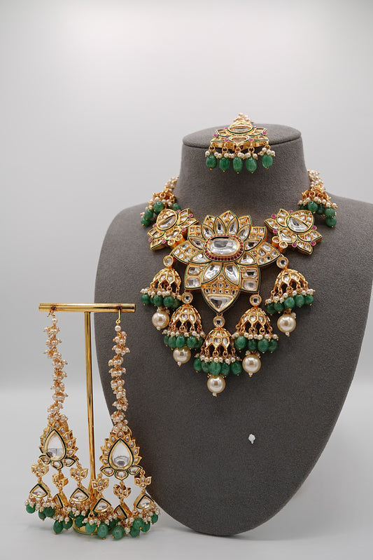 Gulbahar Polki Necklace Set