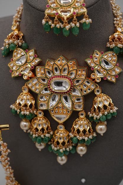 Gulbahar Polki Necklace Set