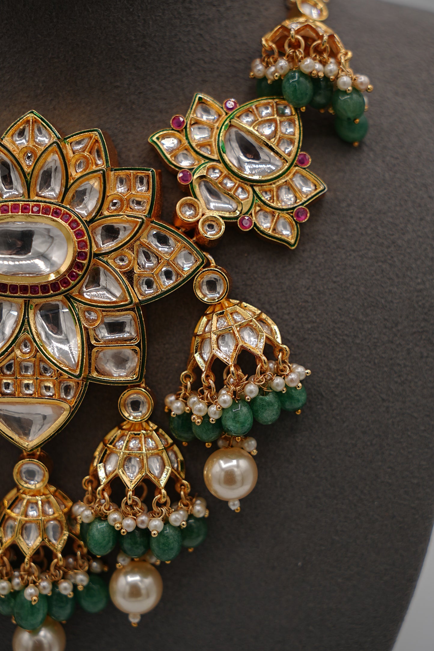 Gulbahar Polki Necklace Set