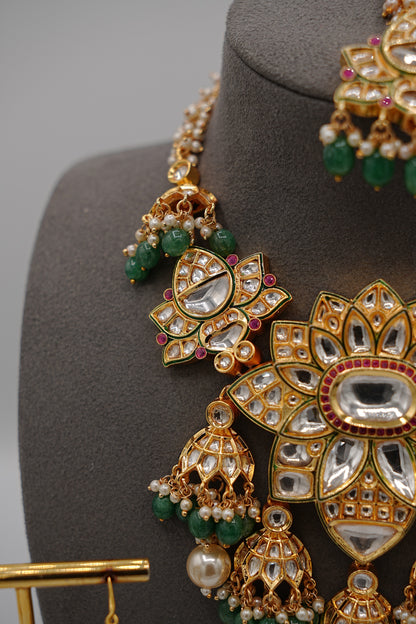 Gulbahar Polki Necklace Set