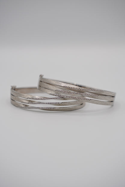 Tri-Twisted Openable Bangle (Single)