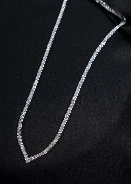 V- shaped Silver String