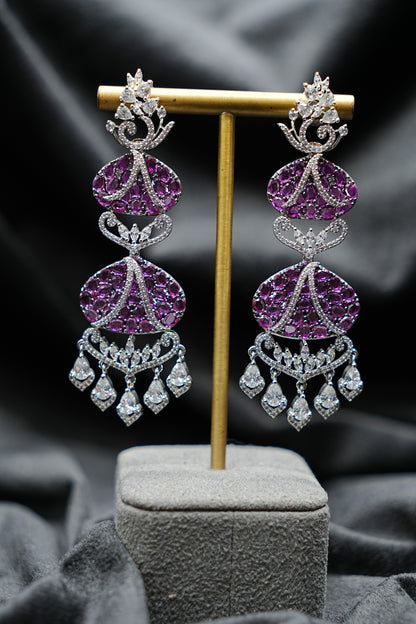 Cascade Ruby Chandelier Earrings