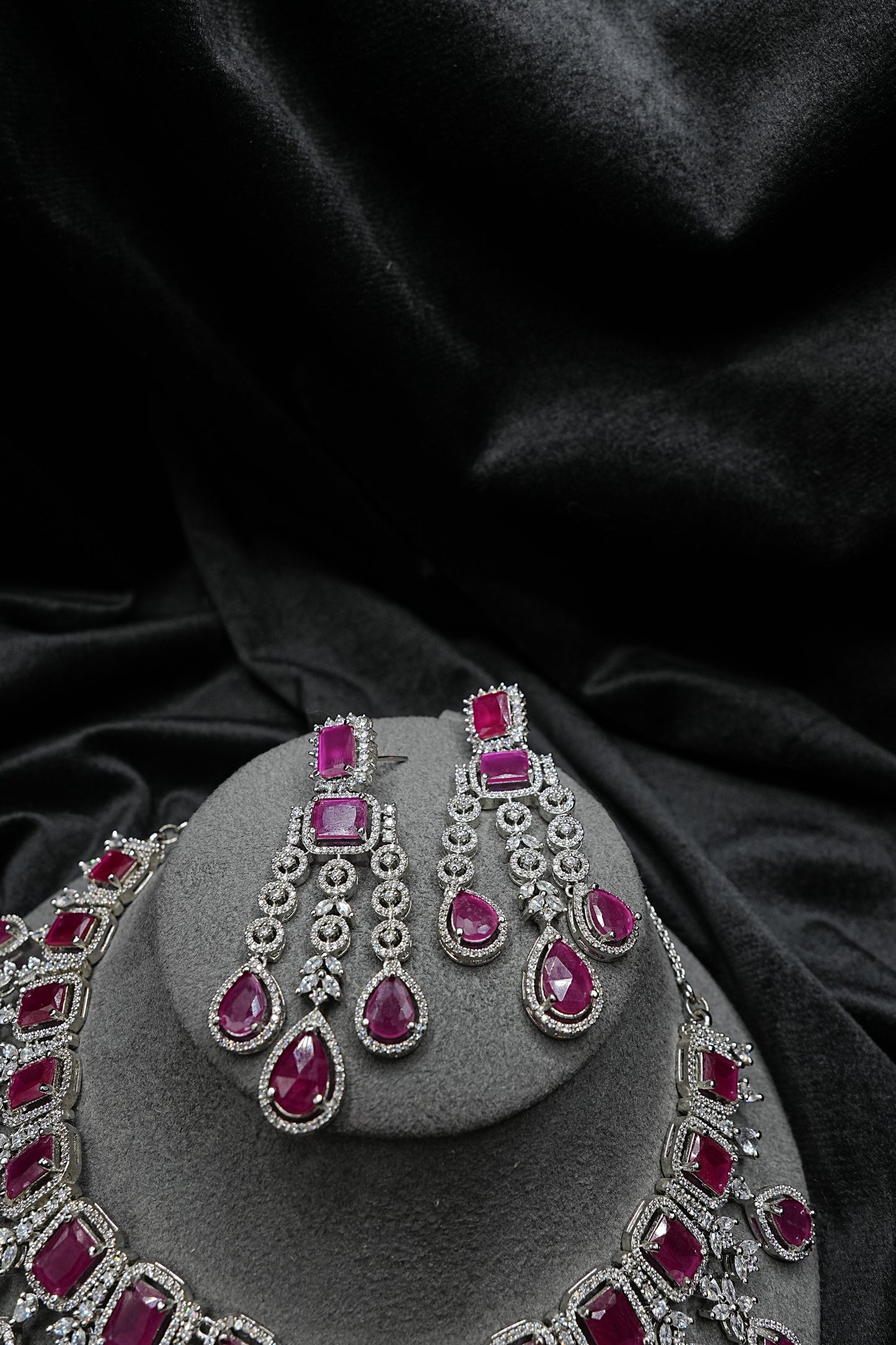 Enchanting Ruby Necklace Set