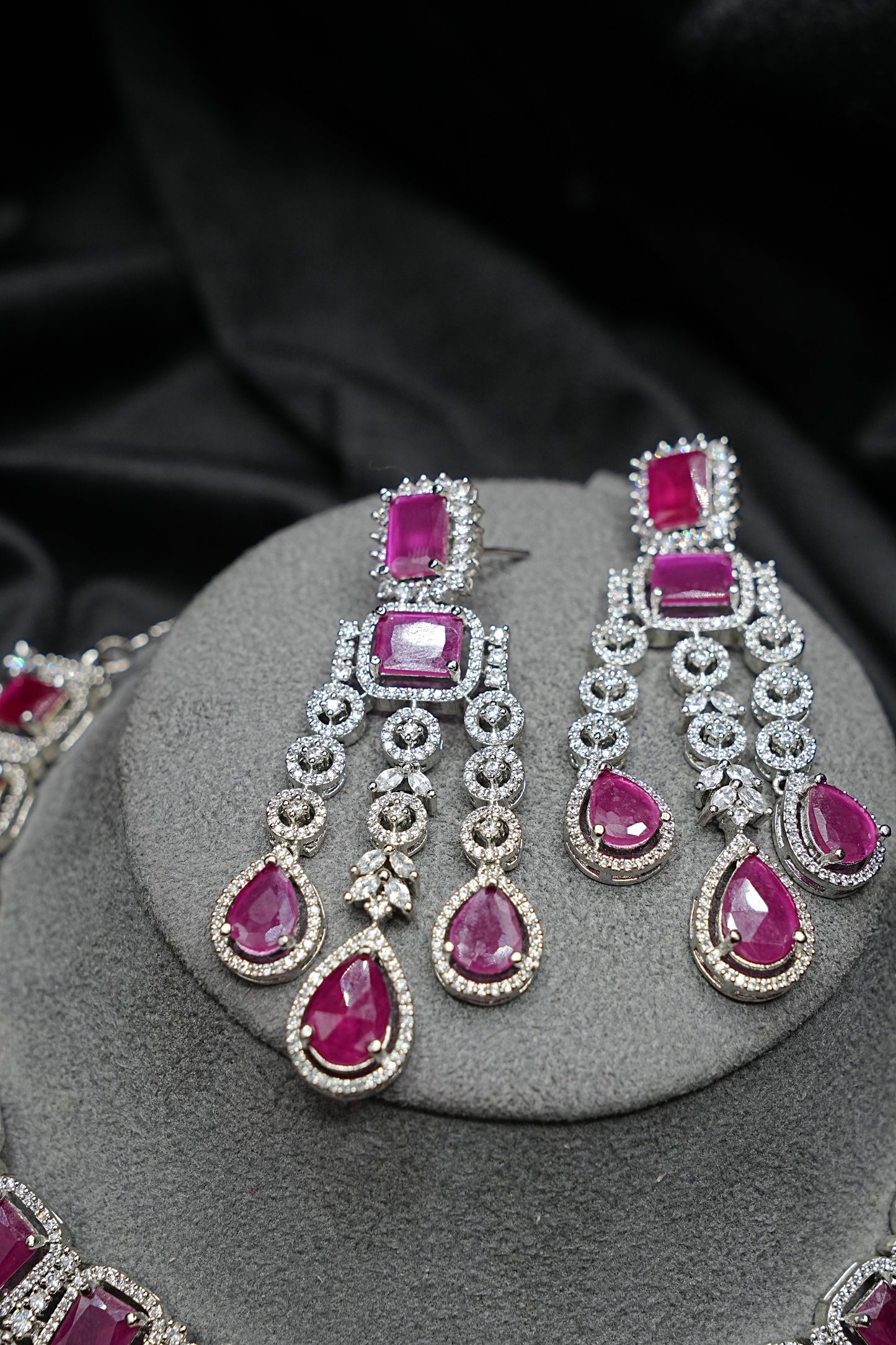 Enchanting Ruby Necklace Set