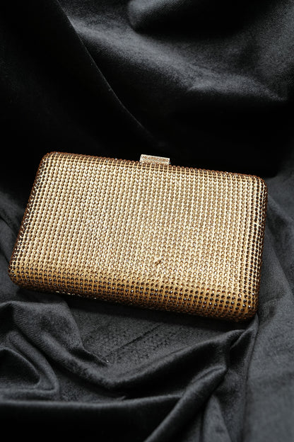 Sleek Gold Clutch