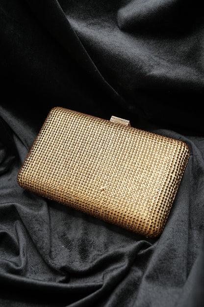 Sleek Gold Clutch