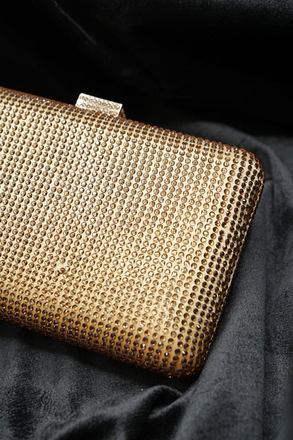 Sleek Gold Clutch