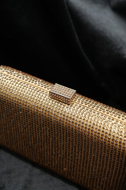 Sleek Gold Clutch