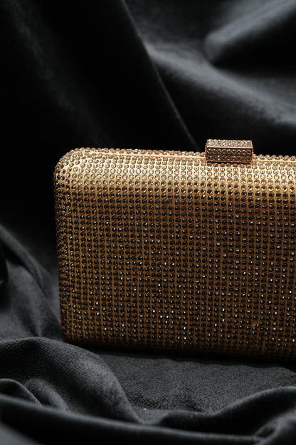 Sleek Gold Clutch