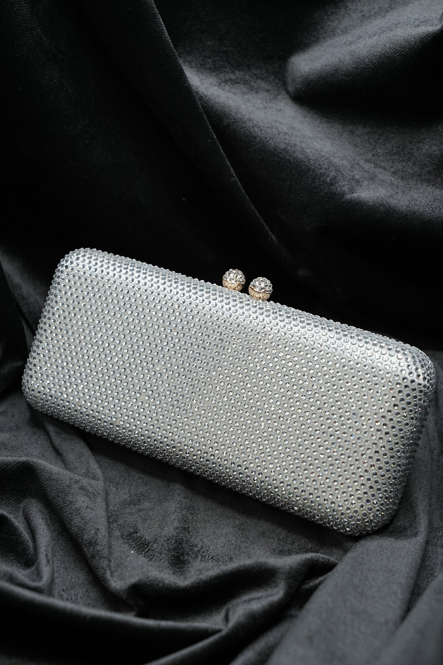 Sleek Silver Clutch