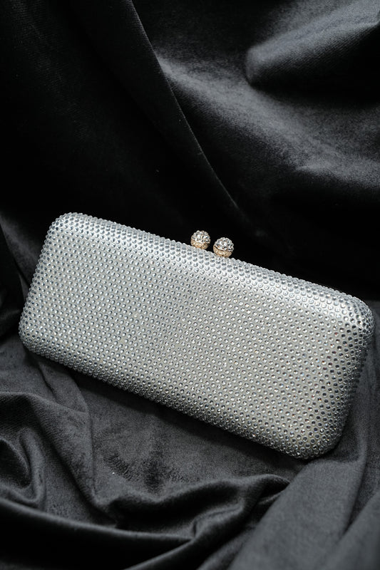 Sleek Silver Clutch