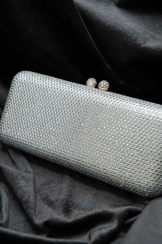 Sleek Silver Clutch