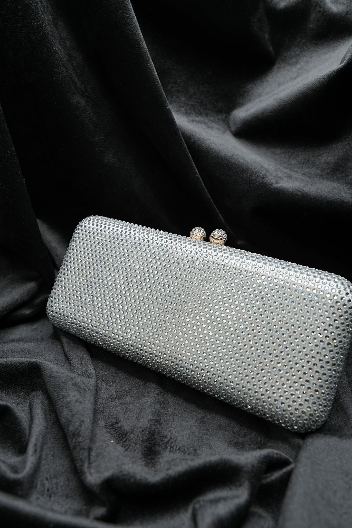 Sleek Silver Clutch