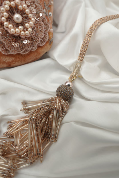 Peach Potli Bag