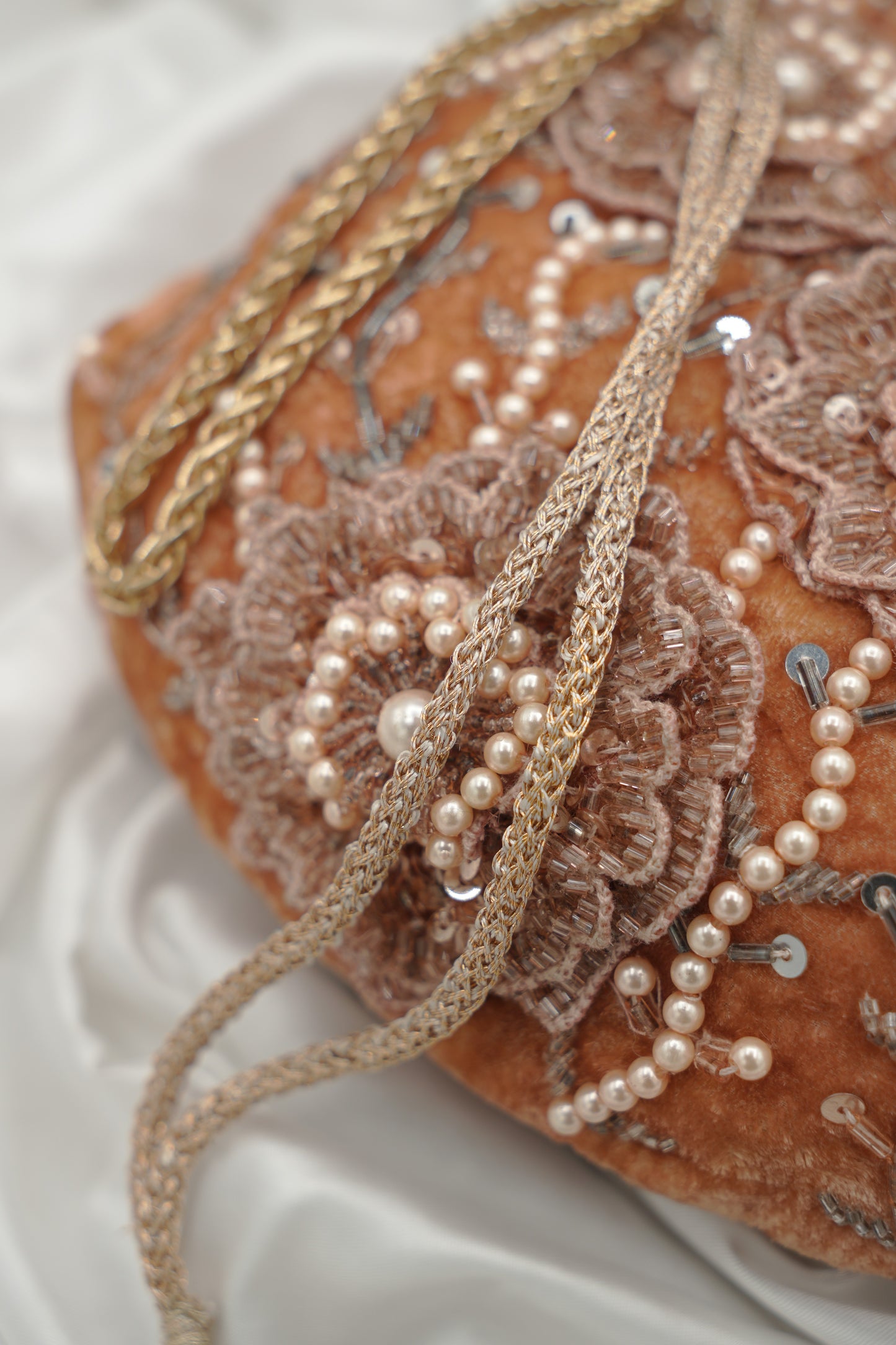 Peach Potli Bag