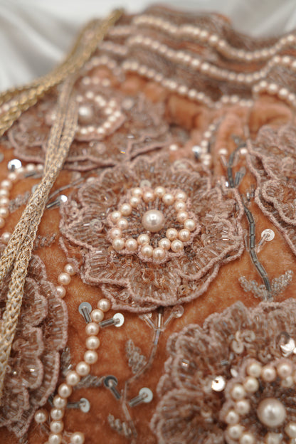 Peach Potli Bag