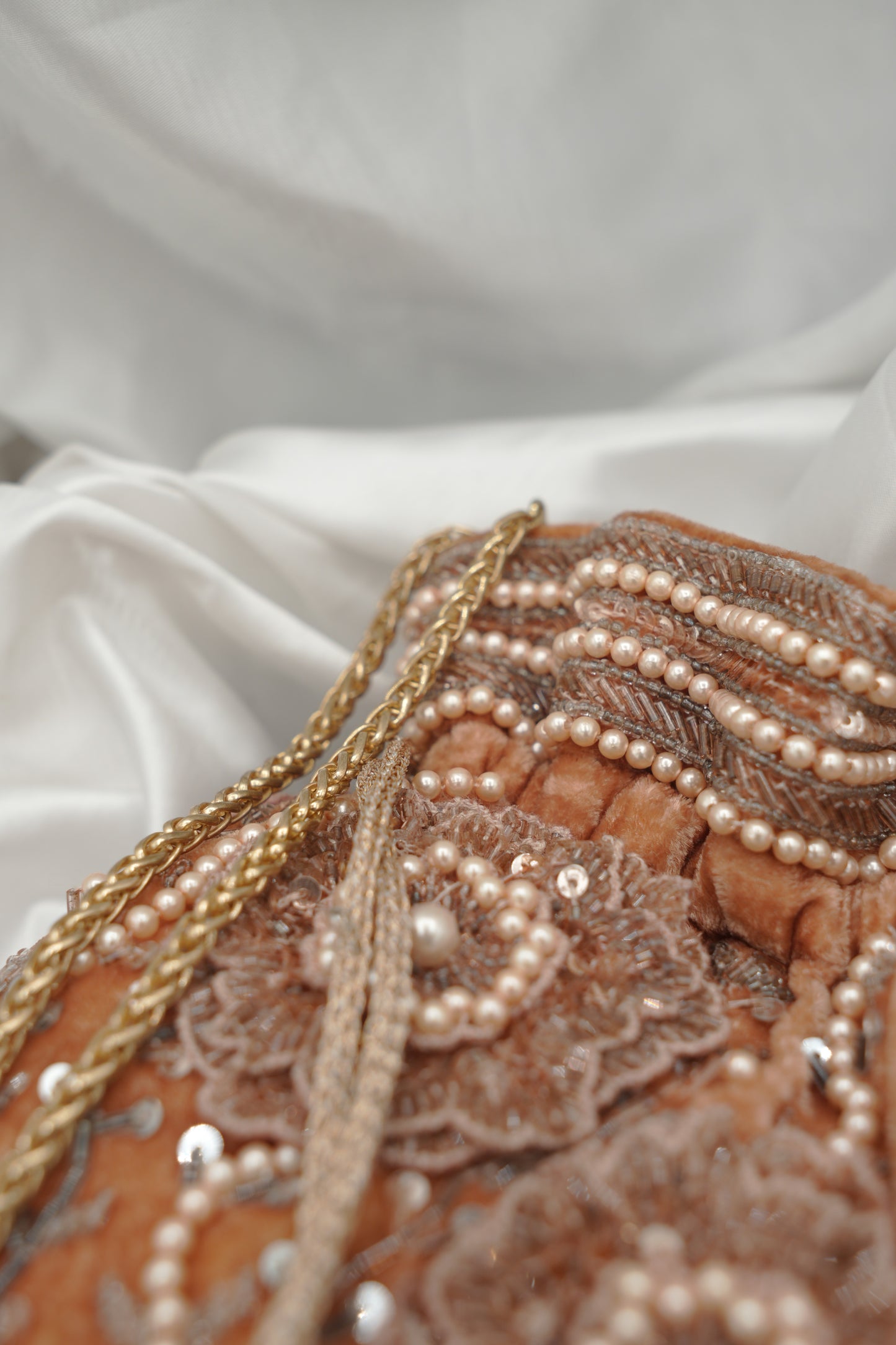 Peach Potli Bag