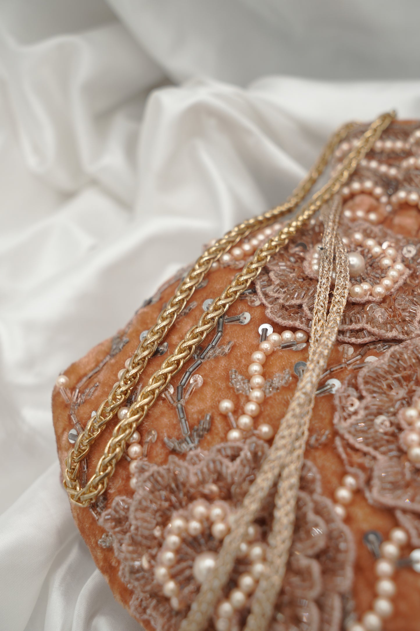 Peach Potli Bag