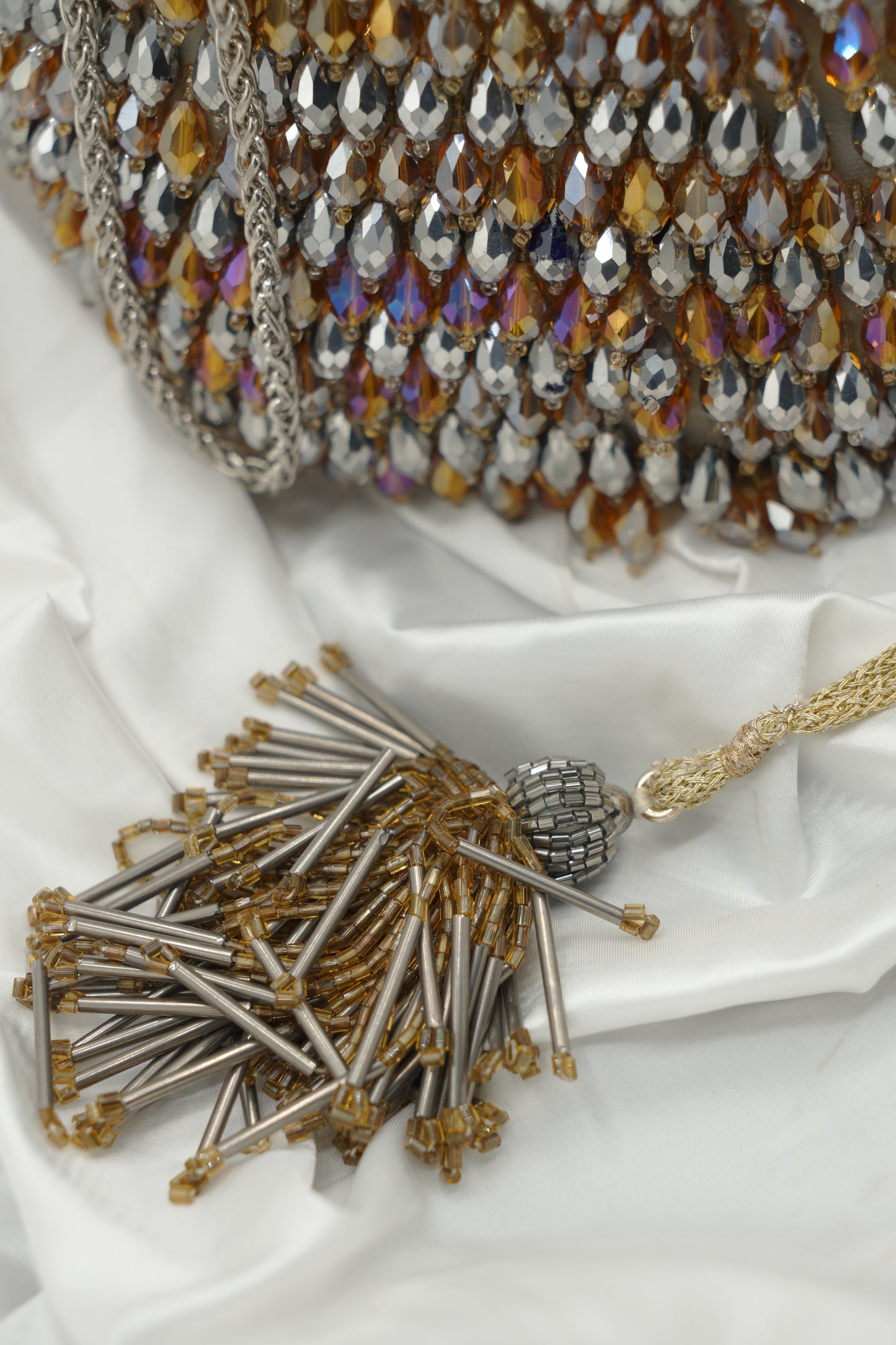 Gold And Grey Potli