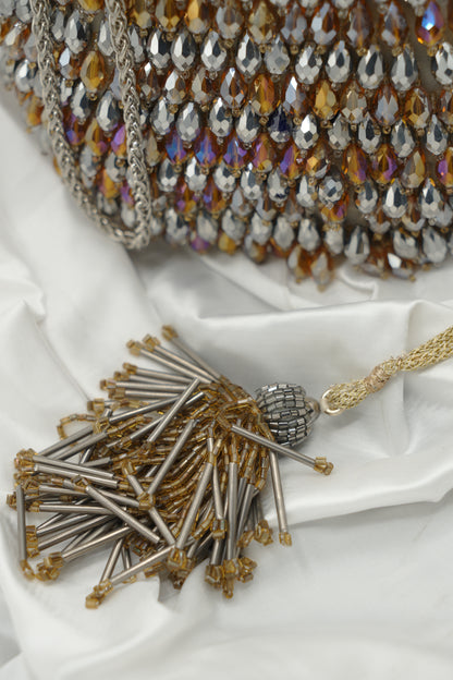 Gold And Grey Potli