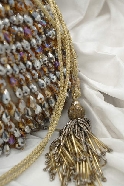 Gold And Grey Potli
