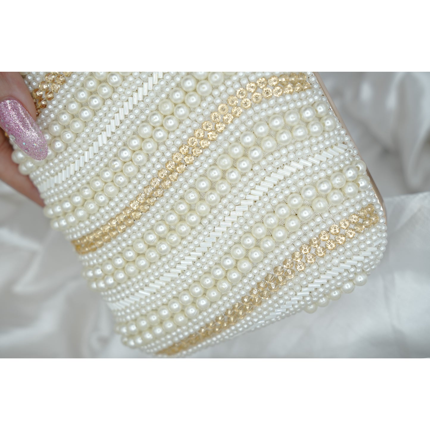 Midnight Pearl Clutch