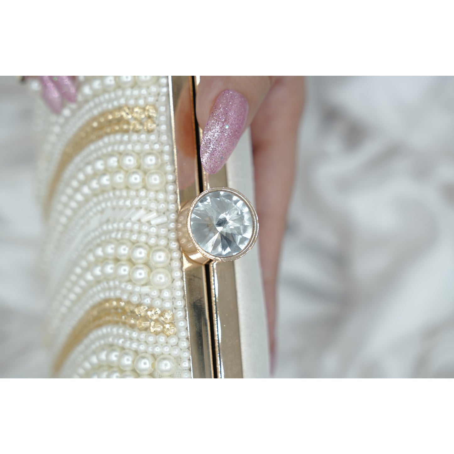 Midnight Pearl Clutch