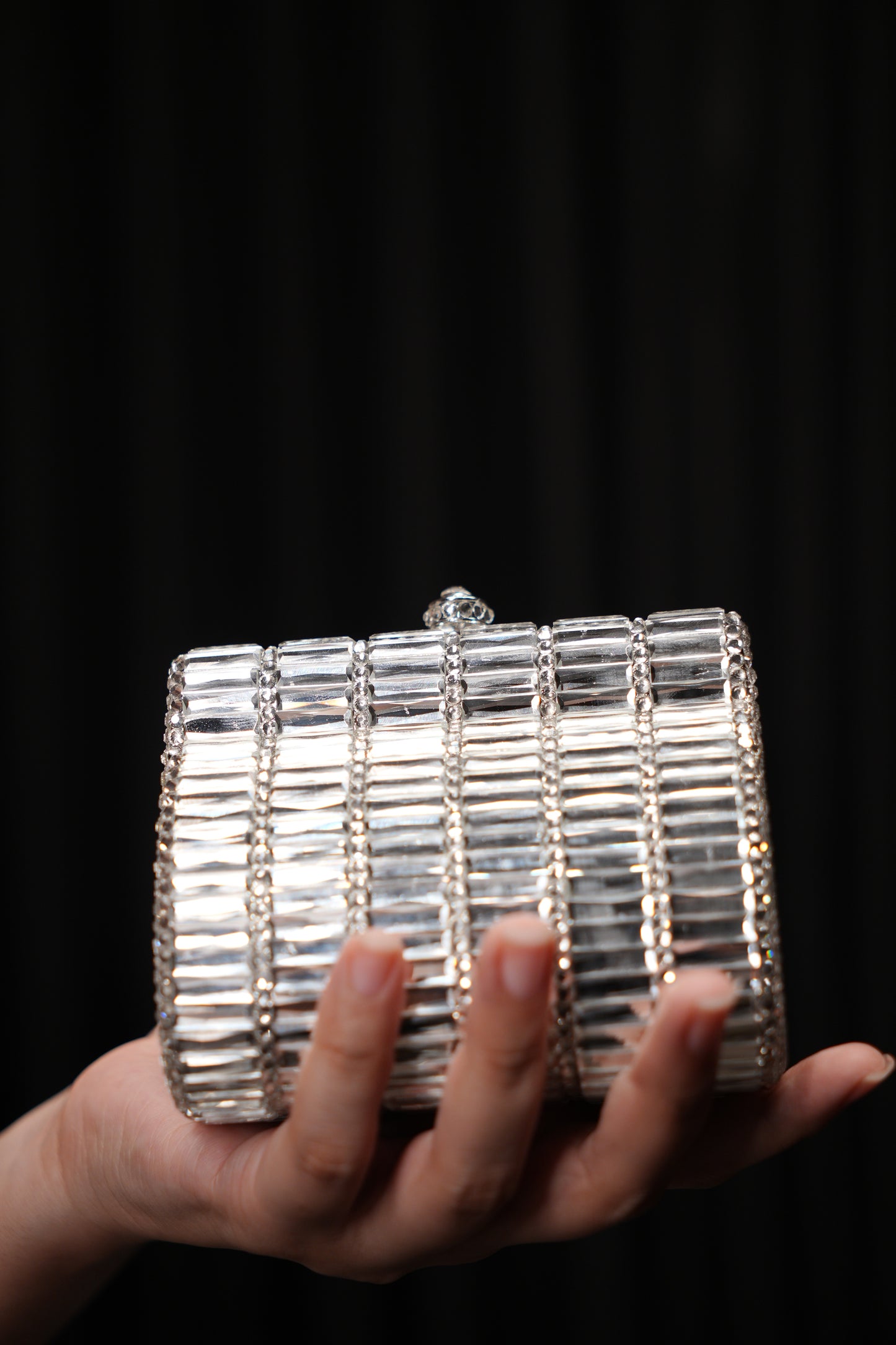 Bold Silver Clutch