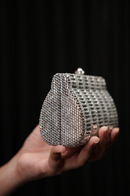 Bold Silver Clutch