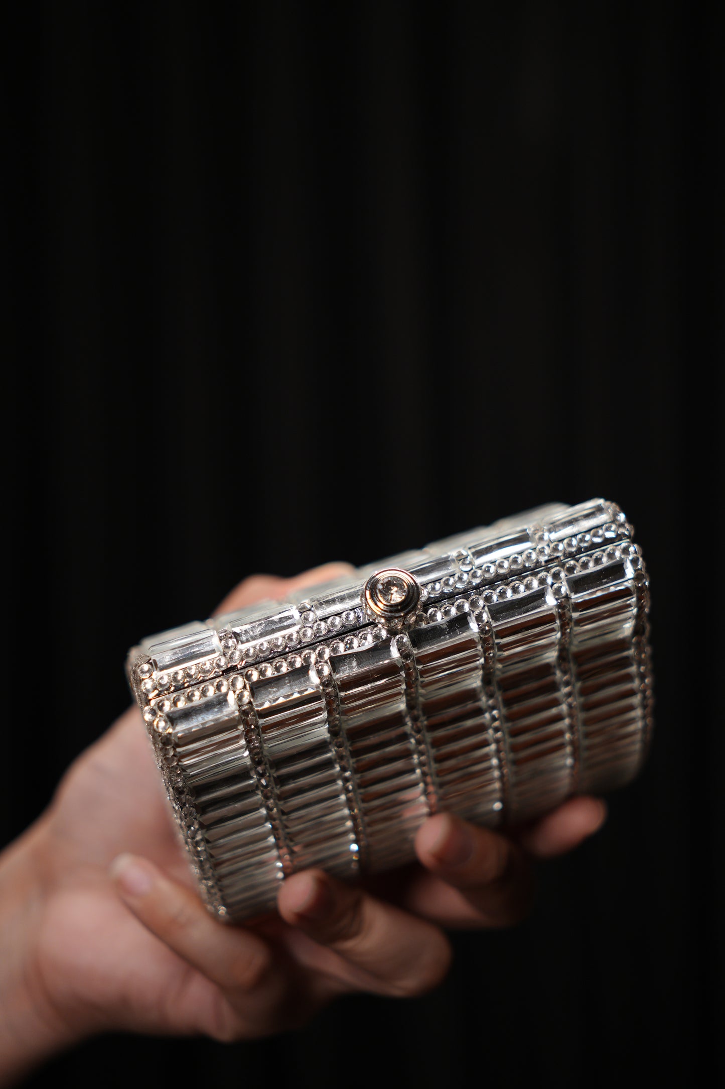 Bold Silver Clutch