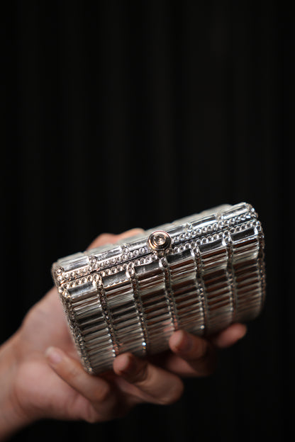 Bold Silver Clutch